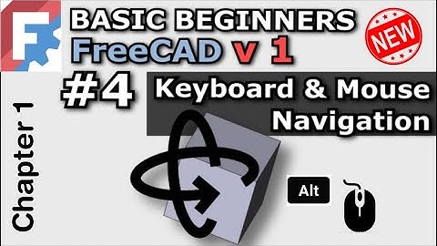 Basis Beginners FreeCAD v1 / 0.22 | Les 4 | Navigatie, Pan Zoom, Roteren rond de 3D-weergave