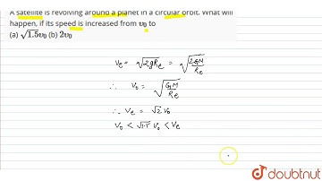 A satellite is revolving around a planet in a circular orbit. What will happen, if its speed is