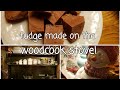 Chocolate Peanut butter fudge, cooked on the wood cook stove!