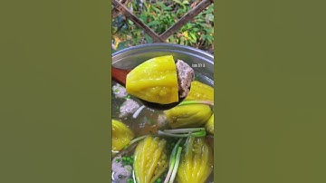 Khổ qua dồn thịt- khô cá phi chiên cho buổi cơm chiều #quêhương #food #shortvideo #loanbepla