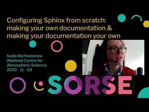 Configuring Sphinx from scratch: making your own documentation & making your documentation your own