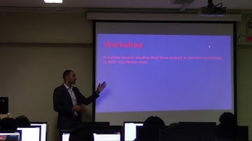 Introduction to Biomedical Research @ UWI Medical School: Lecture 2 - Part 1/3