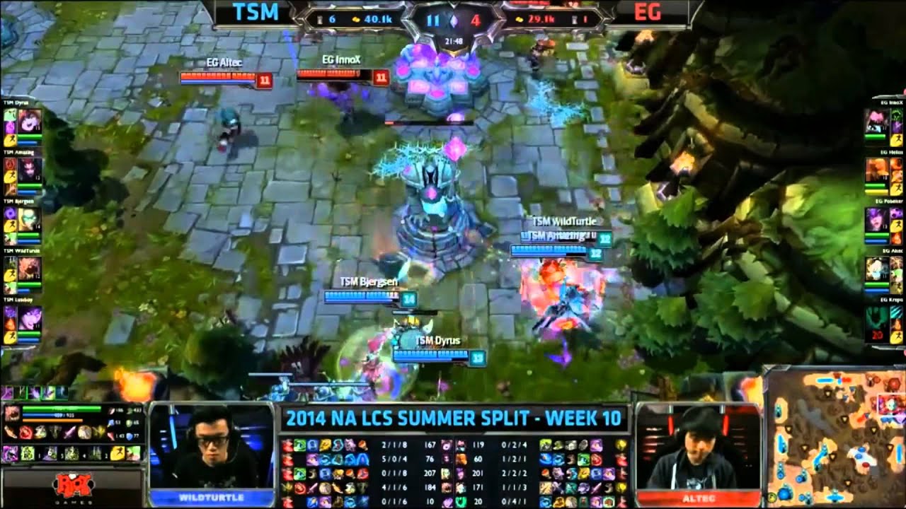LCS NA Week 10 Day 1 TSM - EG Highlights