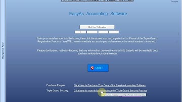 Entering Serial Number into EasyAs Accounting Software