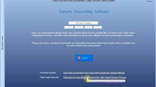 Entering Serial Number into EasyAs Accounting Software