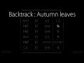 Autumn leaves  les feuilles mortes 120 bpm  backing track