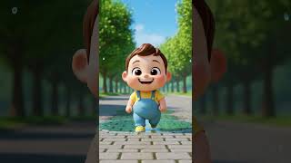 Bobo playing with the toycar red colour  #cartoon