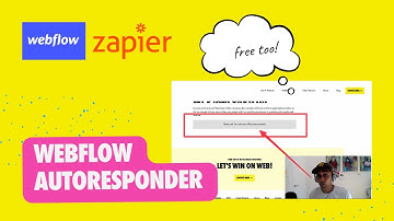 How To Create A FREE Webflow Autoresponder Using Zapier