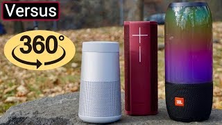 JBL Pulse 3 Vs UE Blast Vs Bose Soundlink Revolve - 360 Degree Speakers Compared