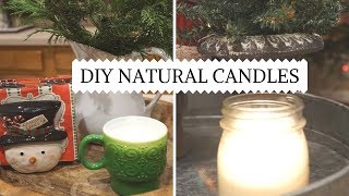 HO HO HOLIDAYS CHRISTMAS SERIES 2018 - HOW TO MAKE DIY NATURAL CANDLES WITH ESSENTIAL OILS