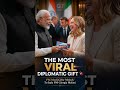 🍫 PM Modi’s “Melody Diplomacy” Goes Viral 🇮🇳🇮🇹 #pmmodi #melody #Italy #viral #trendingnow #fypシ゚
