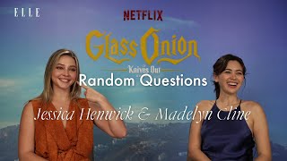 Glass Onion's Jessica Henwick and Madelyn Cline On Their Audition and Characters | Random Questions