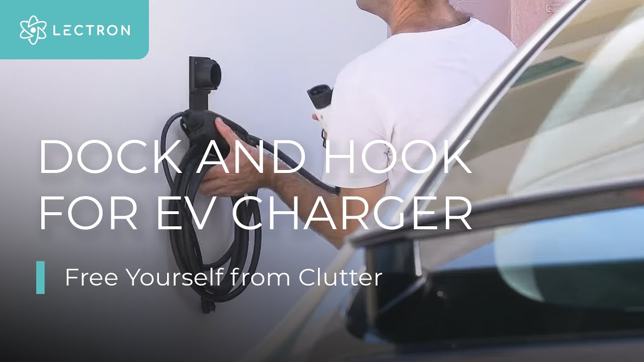 LECTRON EV Charger Nozzle Holster Dock for J1772 Connector