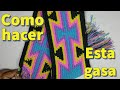 🗣️COMO HACER UNA GASA TEJIDA CON DISEÑO WAYUU //FAJON TEJIDO