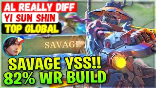 SAVAGE YSS!! 82% Win Rate Build [ Top Global Yi Sun Shin ] al really diff - Mobile Legends Build