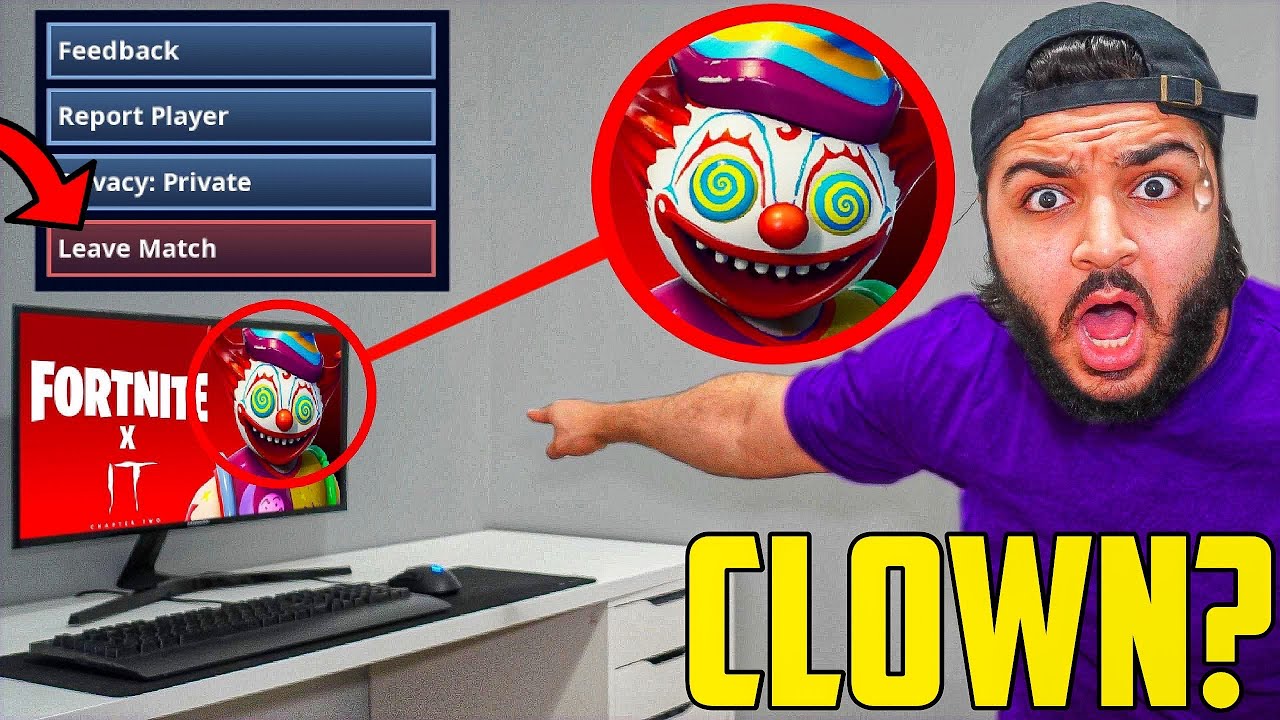 if you see this clown in fortnite... LEAVE THE GAME IMMEDIATELY (Clown Hacked My Account)