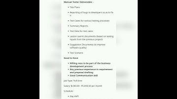 Manual Tester#fresher #experienced #experienced #manualtestingjobs #youtubeshorts #softwaretesting