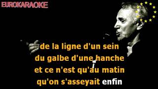 KARAOKE CHARLES AZNAVOUR  - La Bohême