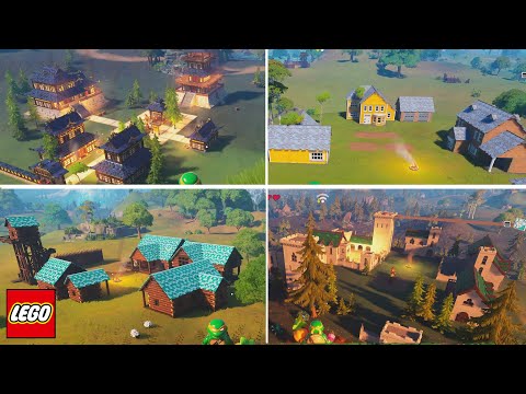 I Built EVERY Building In Lego Fortnite! How To Unlock Mansion And Shogun Palace