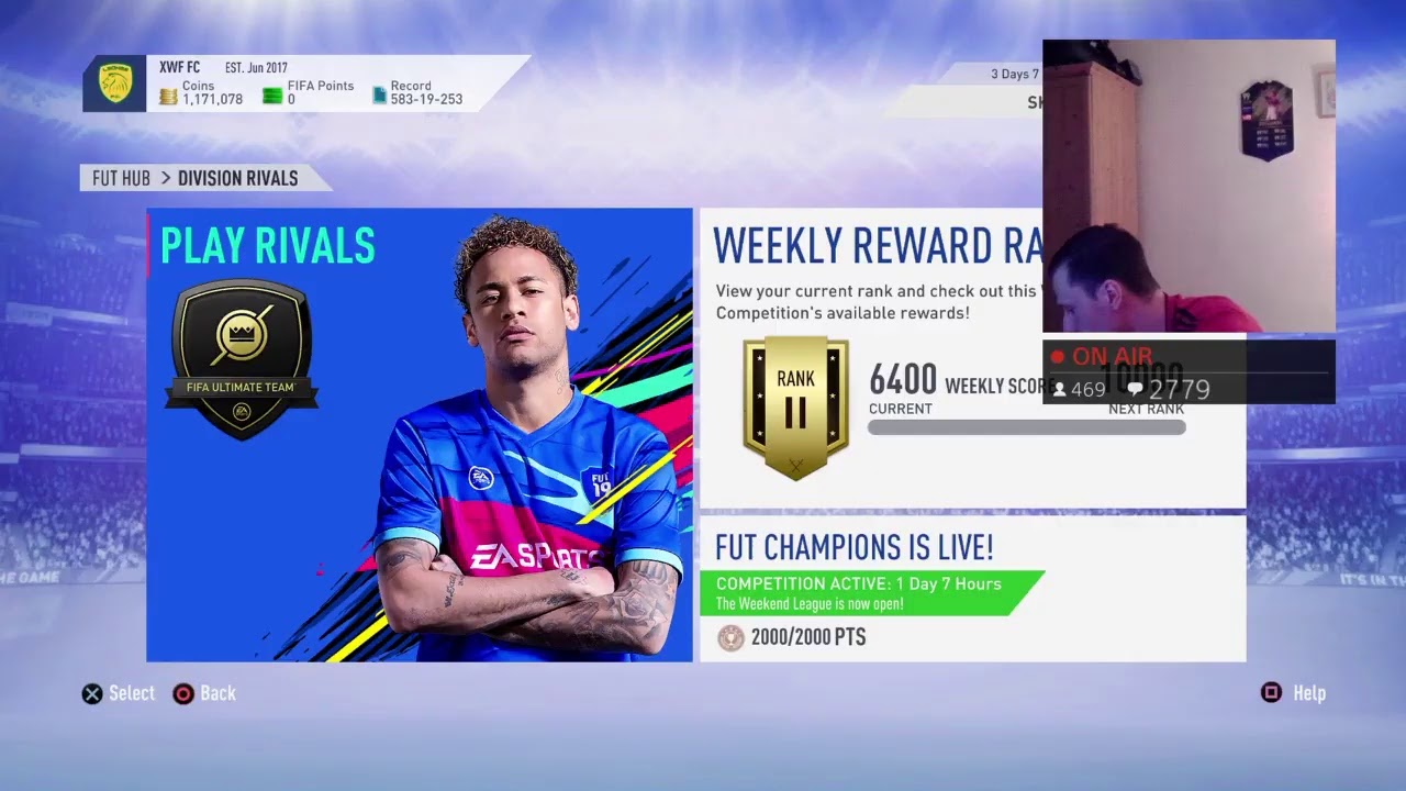 Larry Belmont sadel skandaløse CAN'T CONNECT! - FUT CHAMPIONS WEEKEND LEAGUE #19 p3 (FIFA 19) (LIVE  STREAM) - YouTube