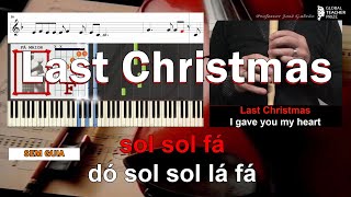 Last Christmas Karaoke Piano Acordes Guitarra Cifra Flauta Educação Musical José Galvão SVG