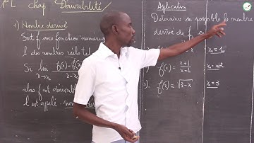 Cours - Première L - Mathématiques : Dérivabilité / M. Boye