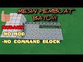 Cara membuat mesin pembuat batu di minecraft