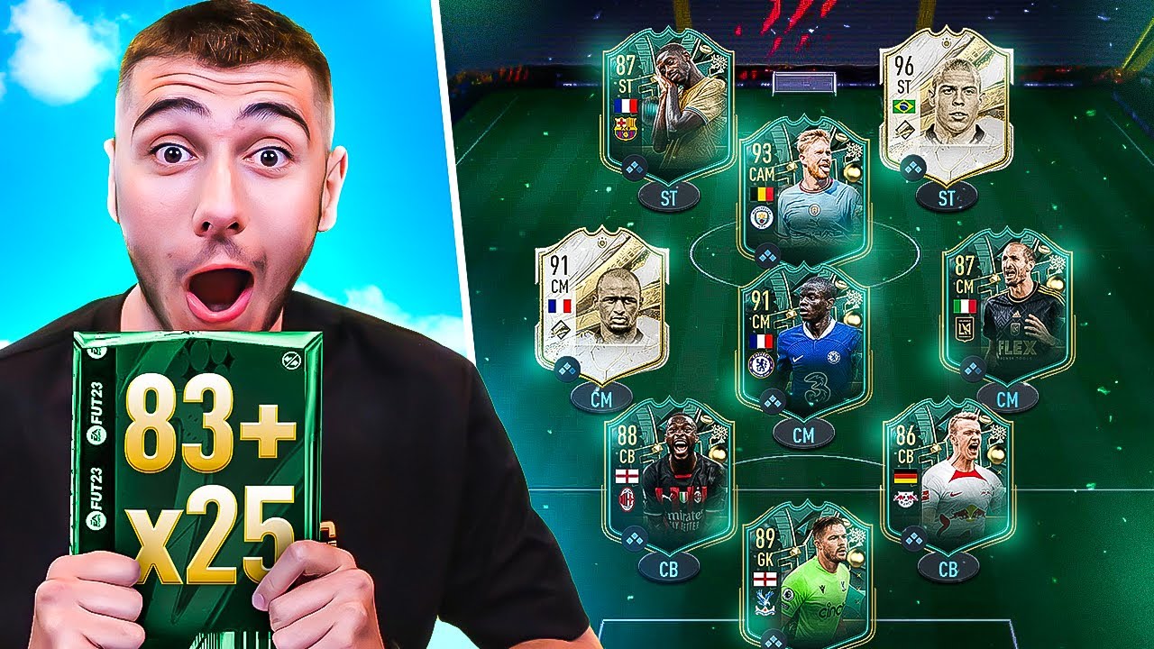 83+ x25 Packs Decides My FIFA 23 Team! - YouTube