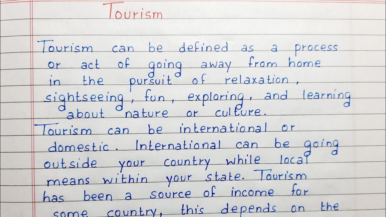 tourism essay 150 words