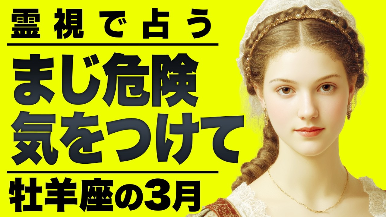 【⚠️怖いほど当たる…】⚠️牡羊座3月を占ったらとんでもないことが...。重要なチャンス逃さないで。【運勢タロット占い】