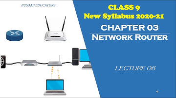 9th Class Computer science New Book 2020 | Chapter 3 Lecture 6 | What is Network Router?