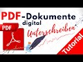 PDF digital unterschreiben: Einfach & ohne Papier ✍️