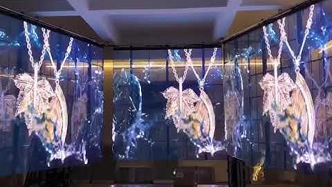 Transparent LED Screen P3.91 HD Glass Window Advertising LED Wall Panel