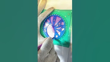 Spirograph Ruler Design ASMR Satisfying #shorts #ytshorts #spirograph