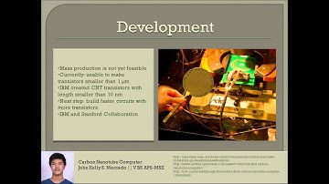 Carbon Nanotube Computer - John Kelly Mercado