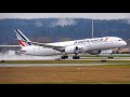 (4K) Cloudy Departures at Vancouver YVR