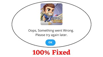 Fix Jetpack Oops Something Went Wrong Error. Please Try Again Later Problem Error Solved