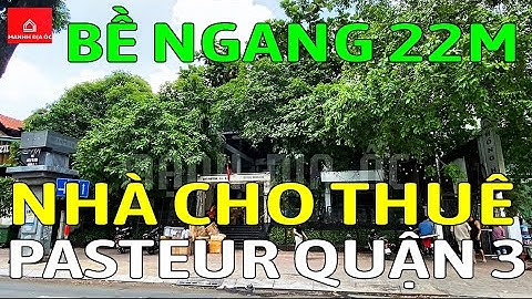 Cho thuê nhà mặt tiền QUẬN 3 số 236 PASTEUR, NGANG 22M - Mã sp: T236