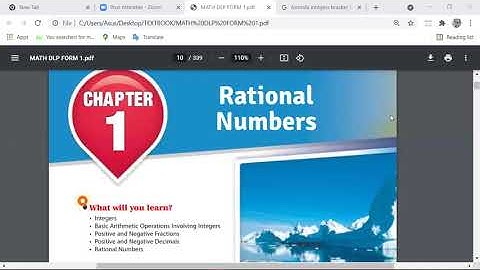 #AUDIOTEXTBOOK #30MINUTES  KSSM FORM 1 MATHEMATICS DLP CHAPTER 1 : RATIONAL NUMBERS