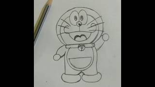 Doraemon drawing, easy Doraemon cartoon drawing