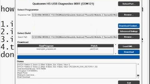 how to flash Qmobile Z8  done by Qfil 2 7..100%