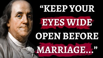 Benjamin Franklin Life Lessons to Learn in Youth and Avoid Regrets in Old Age