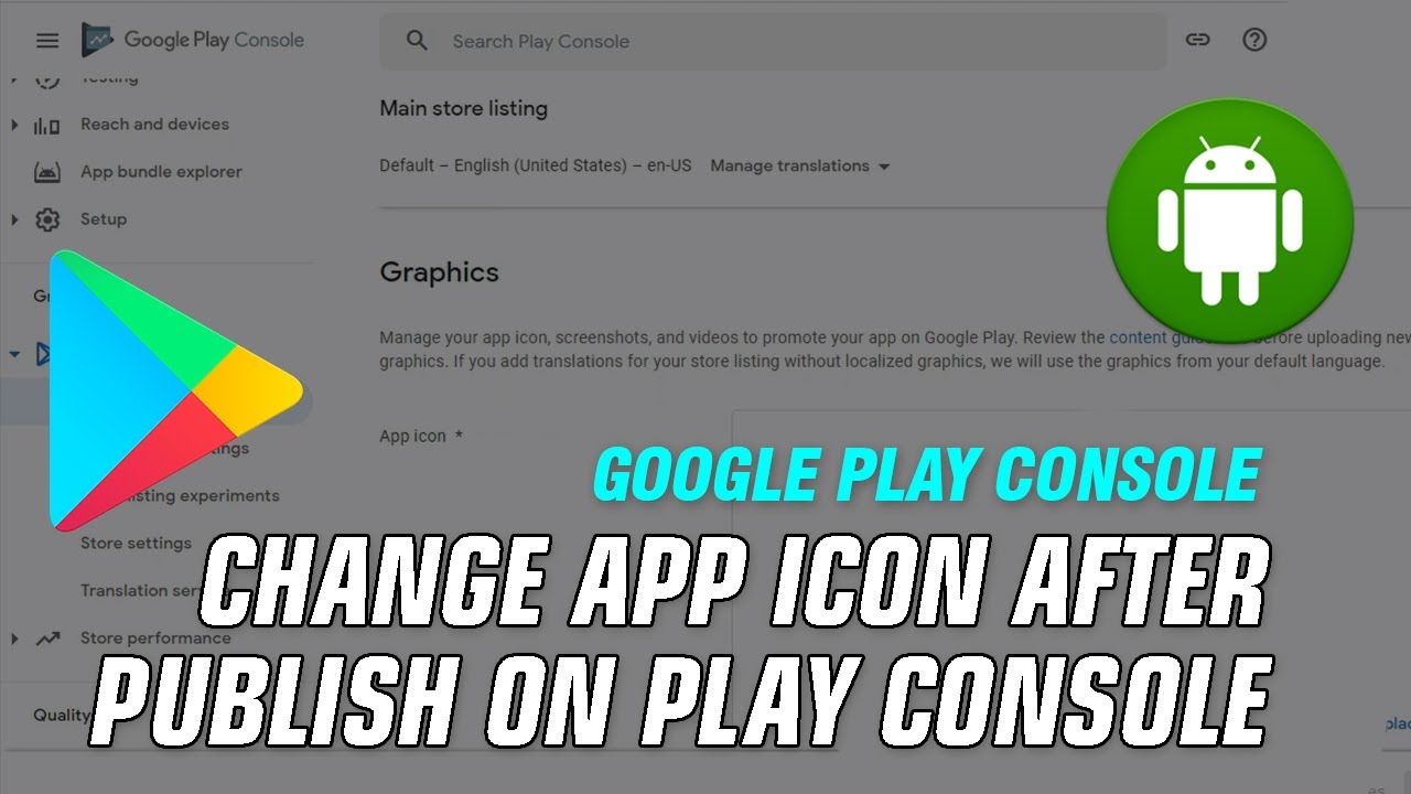 How To Change App Icon After Publish On Play Console - Play Store - Youtube