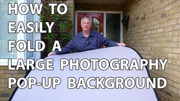 How to EASILY fold a large photography pop-up background
