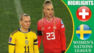 Switzerland vs Sweden || HIGHLIGHTS || UEFA Womens Nations League 2023/24
