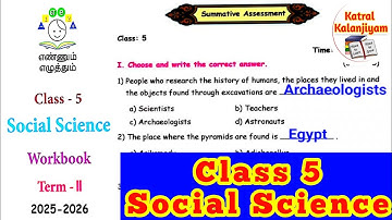 EE 5th standard Social Science Term-2 workbook answers summative  Assessment Ennum Ezhuthum answers