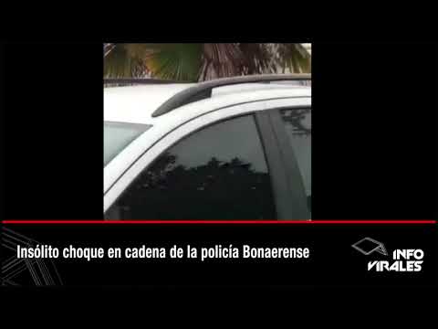 INSÓLITO: Seis patrulleros de la bonaerense protagonizaron un choque en cadena en la Ruta 2