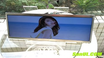 resize monitor ultra wide stretched display bar type
