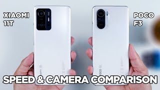 Xiaomi 11T vs  POCO F3 SPEED TEST & CAMERA Comparison | Zeibiz