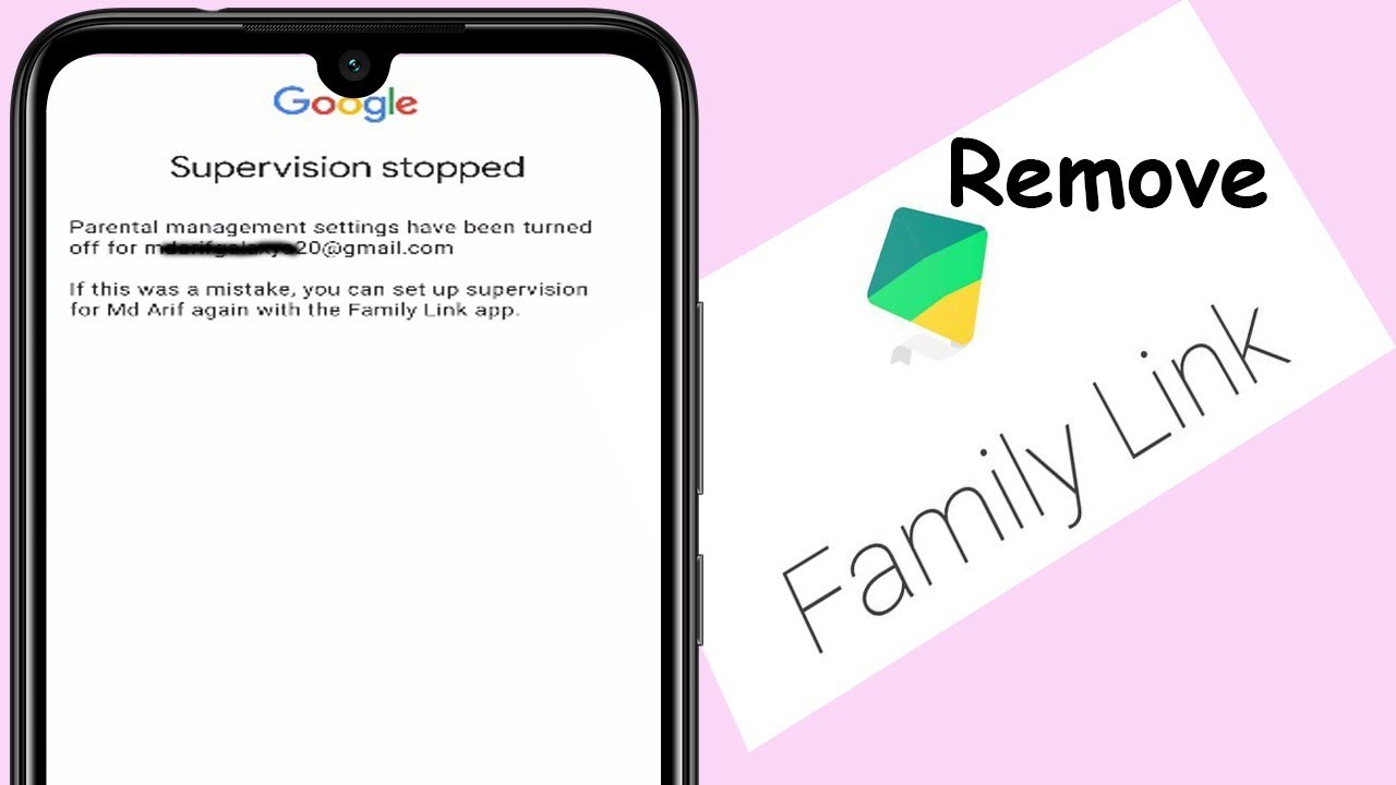 How do you remove an account from Family Link?